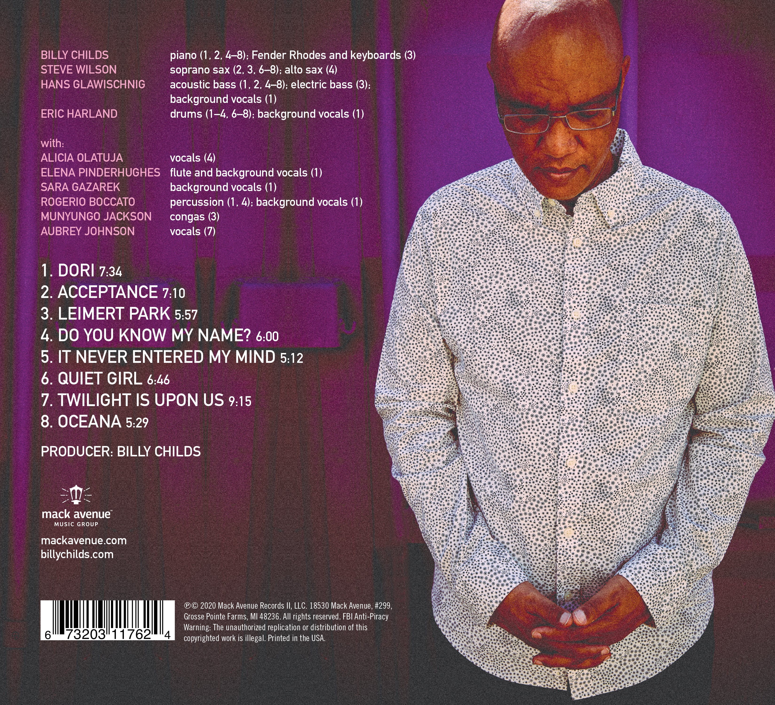 Billy Childs Acceptance CD piano jazz