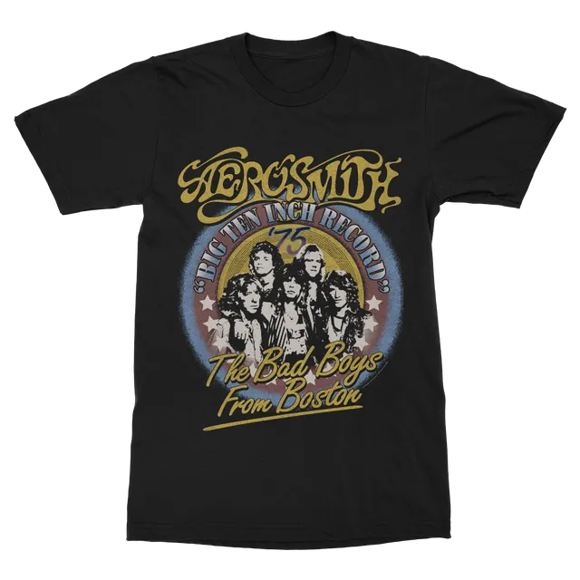 Aerosmith Bad Boys From Boston t-shirt nera unisex