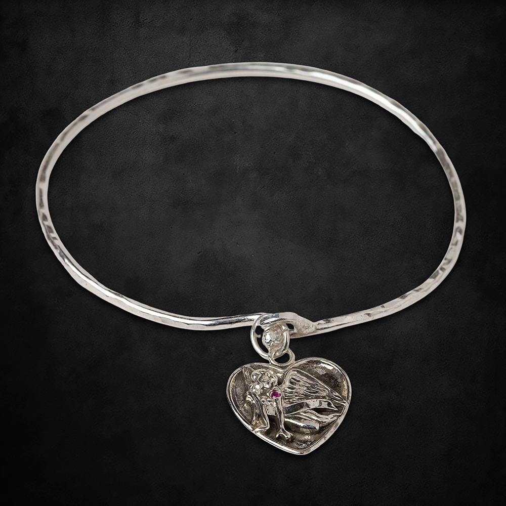Aerosmith Angel Heart bracciale rigido in argento
