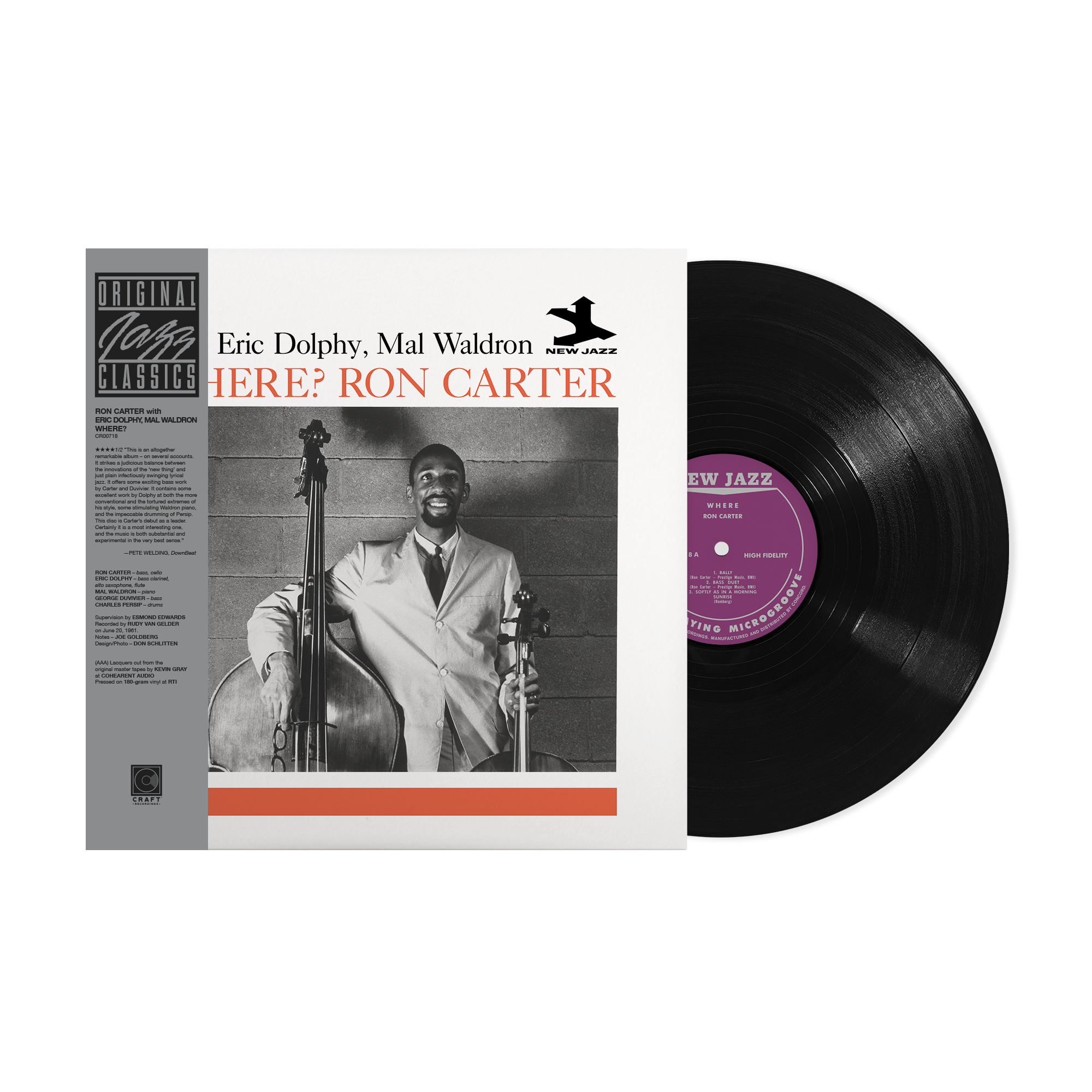 Original Jazz Classics Series Where? vinile 180g Ron Carter
