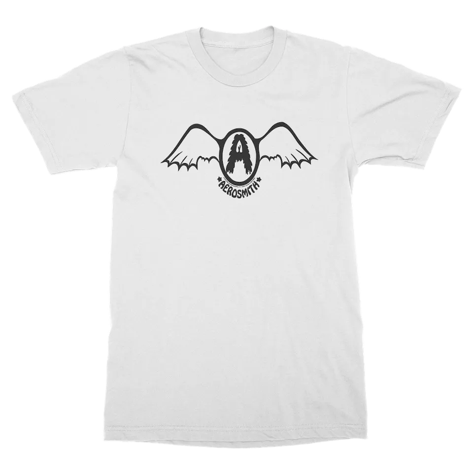 Aerosmith Original Batwing T-Shirt maglietta bianca unisex