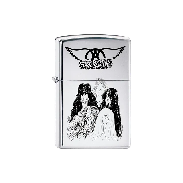 Aerosmith Draw the Line accendino zippo cromo lucido