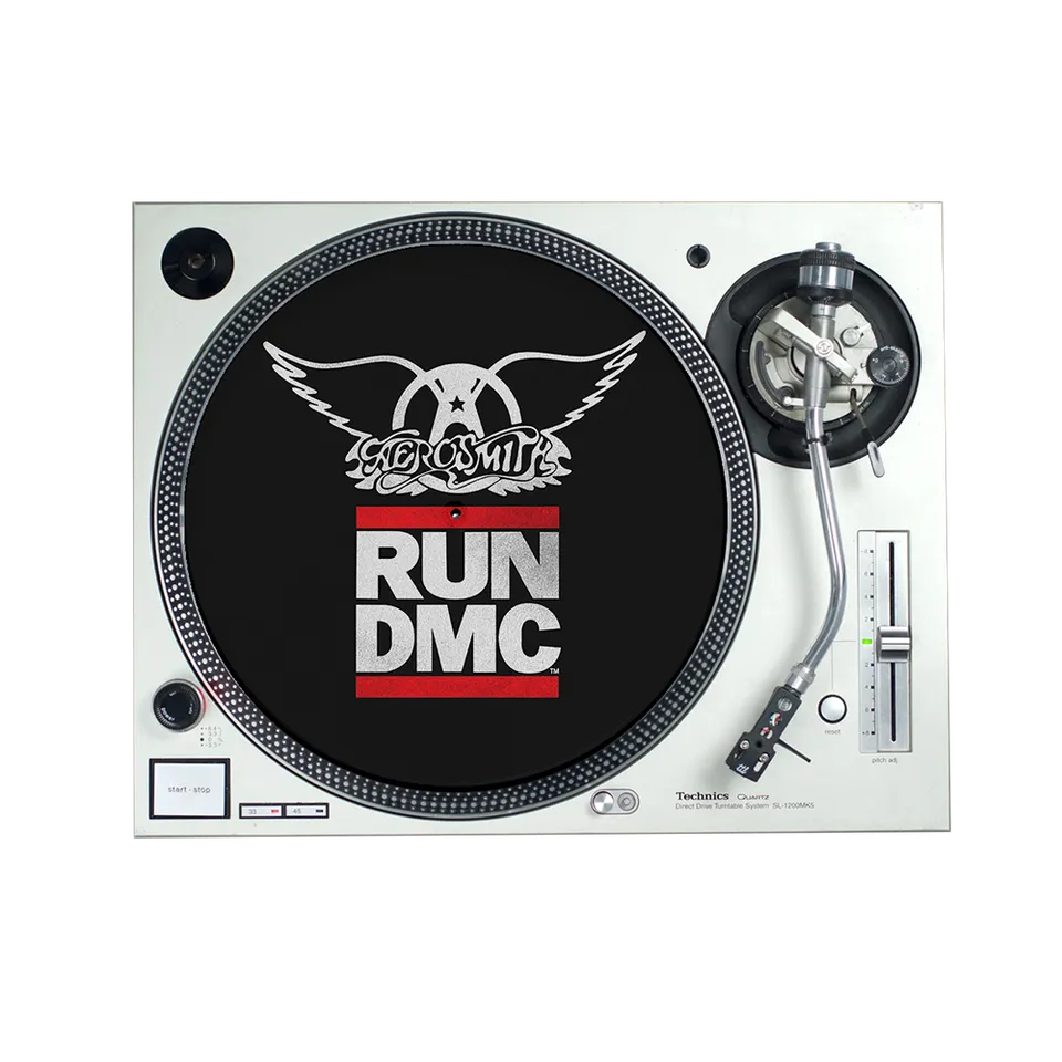 Aerosmith x Run DMC Walk This Way slipmat giradischi