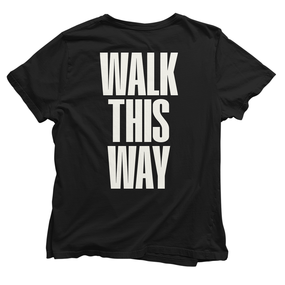 Aerosmith Walk This Way Tee maglietta nera Run DMC