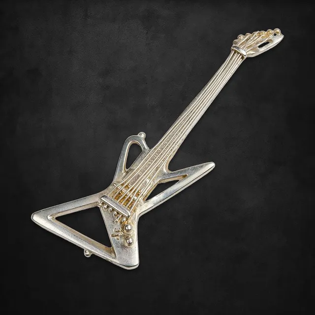 Aerosmith Blade Runner ciondolo chitarra in argento
