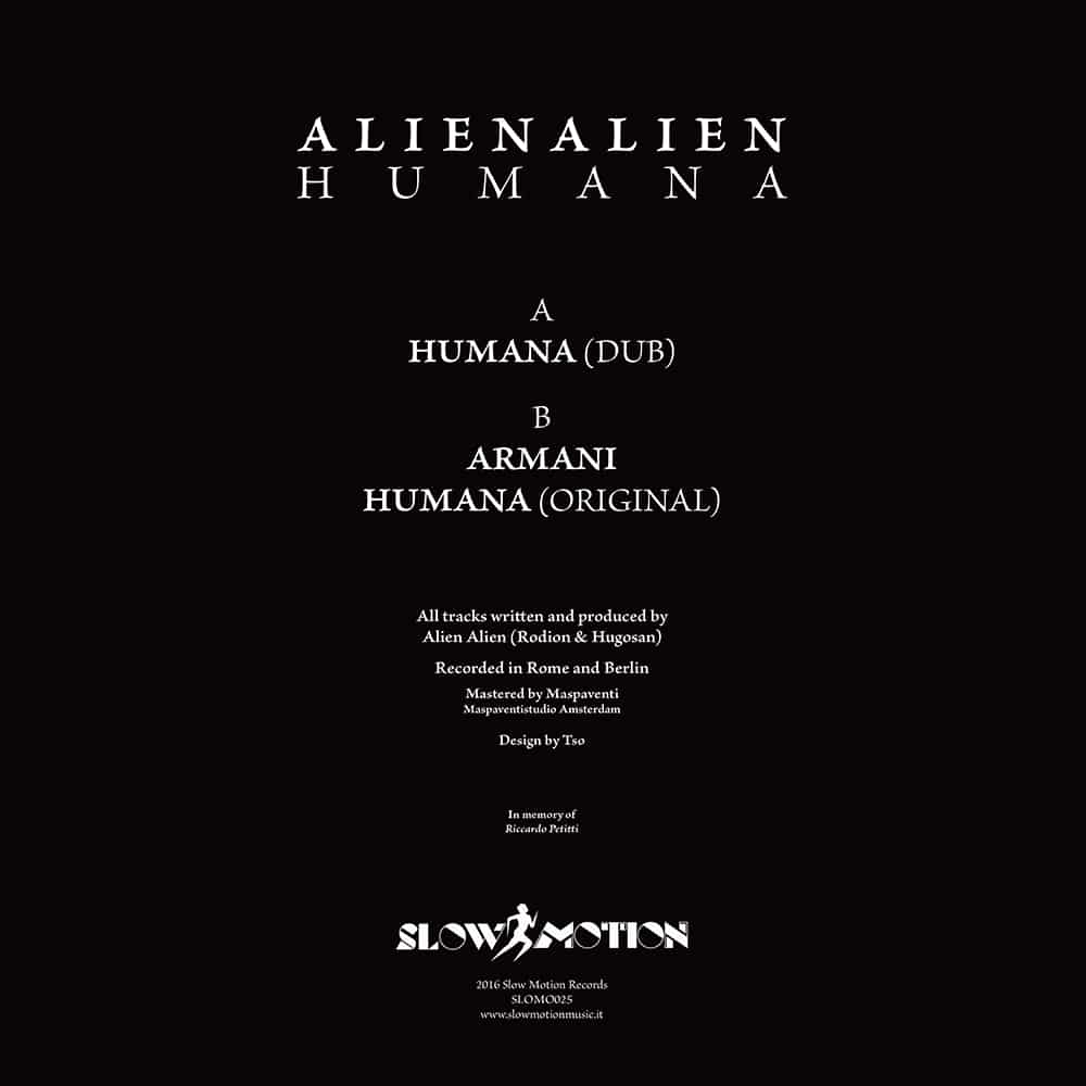 Slow Motion Alien Alien Humana vinile 12" 2016