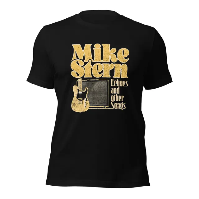 Mike Stern Echoes and Other Songs maglietta nera cotone
