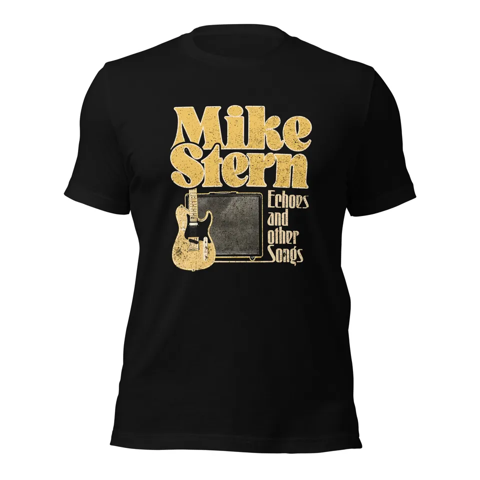 Mike Stern Echoes and Other Songs maglietta nera cotone