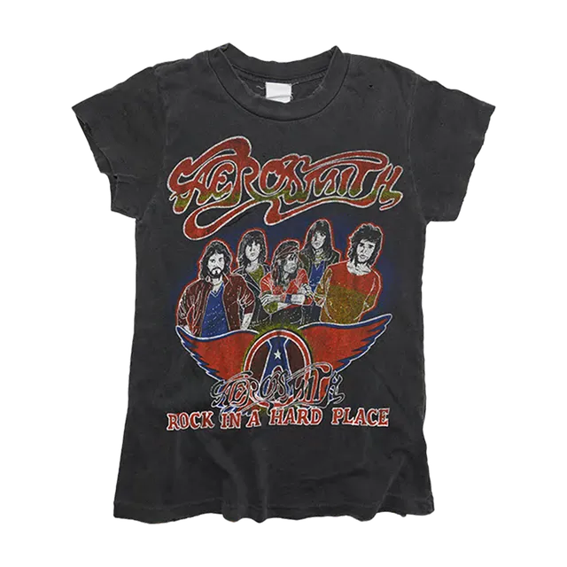 Aerosmith Madeworn Rock In A Hard Place maglietta cotone