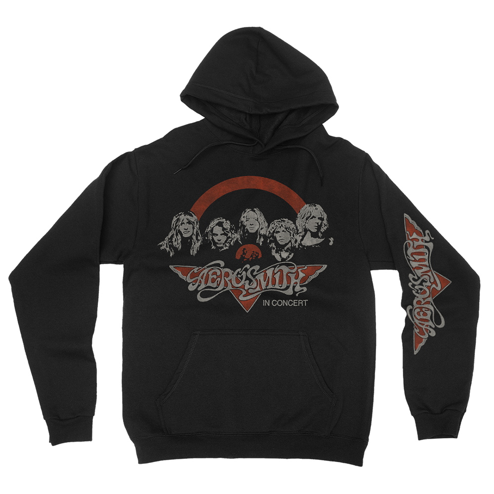 Aerosmith Toys In Concert felpa cappuccio nera