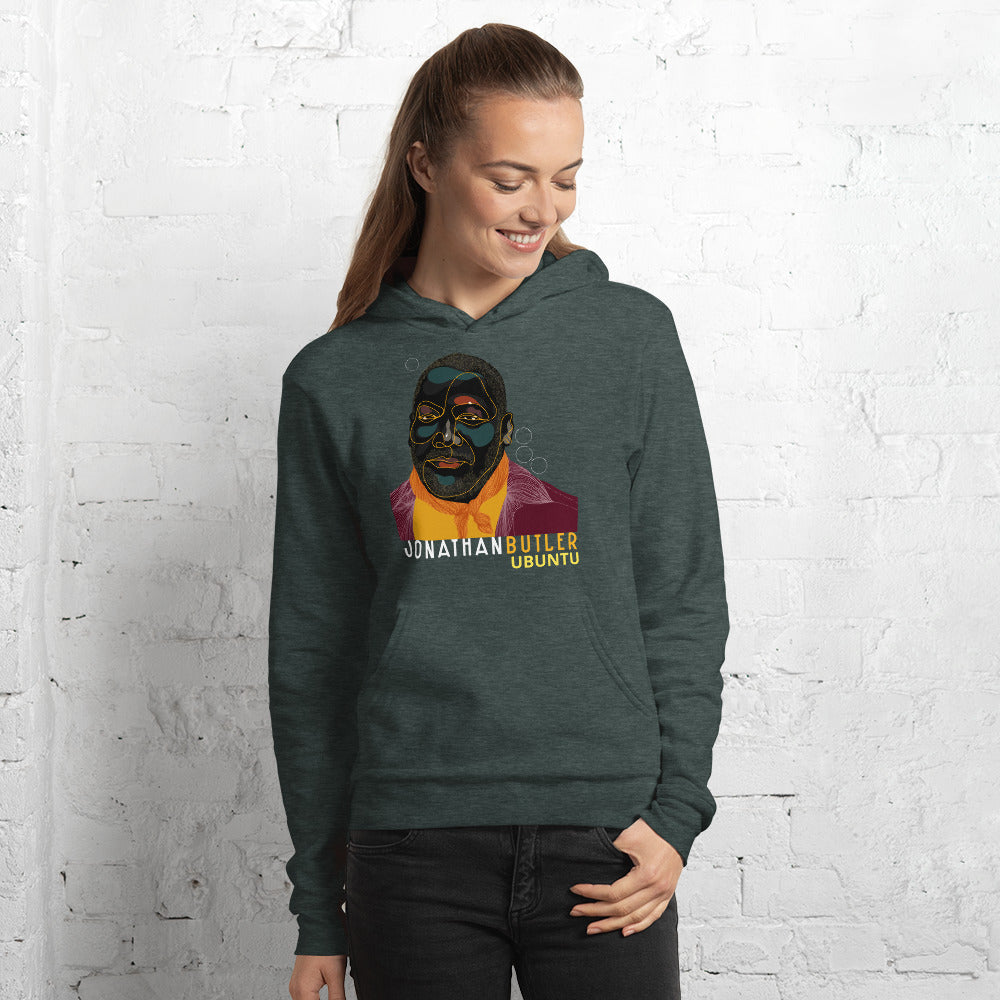 Jonathan Butler Ubuntu felpa cappuccio unisex nera