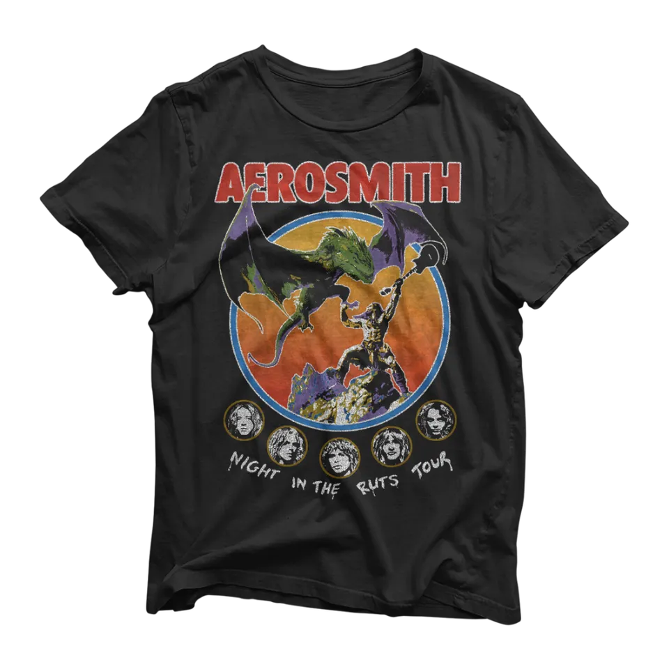 Aerosmith Night at the Ruts maglietta nera tour