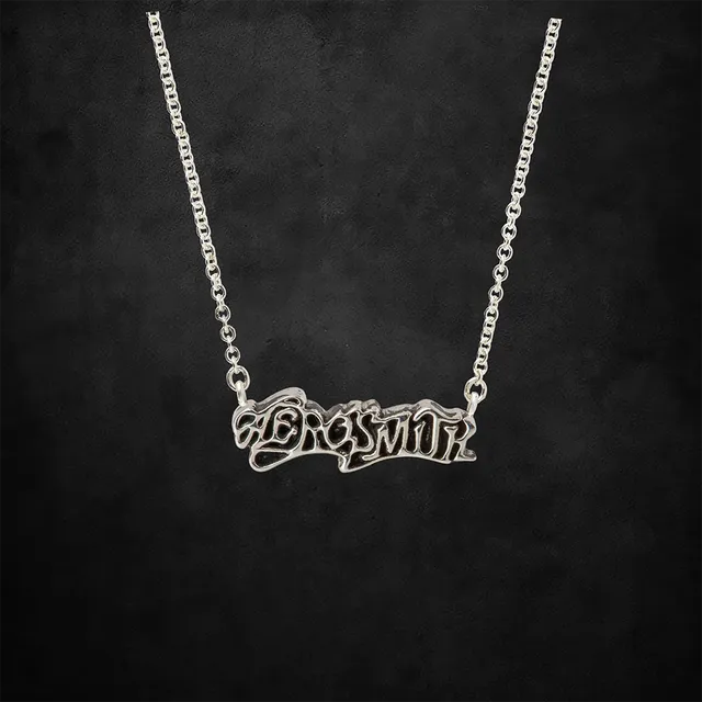 Aerosmith 1975 Logo collana argento sterling