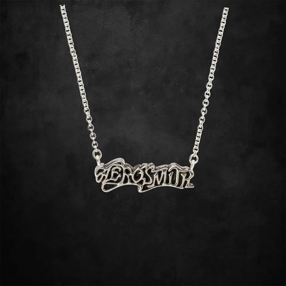 Aerosmith 1975 Logo collana argento sterling
