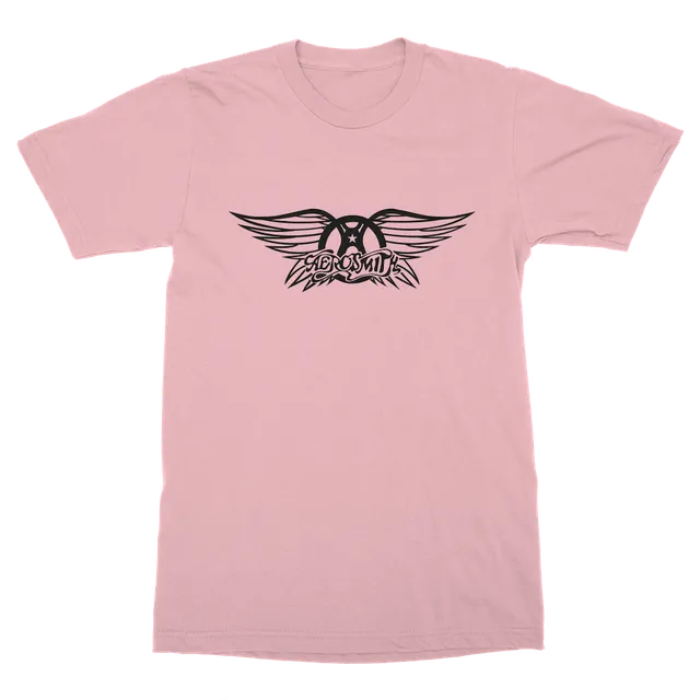 Aerosmith Pandora Box t-shirt rosa M logo piuma
