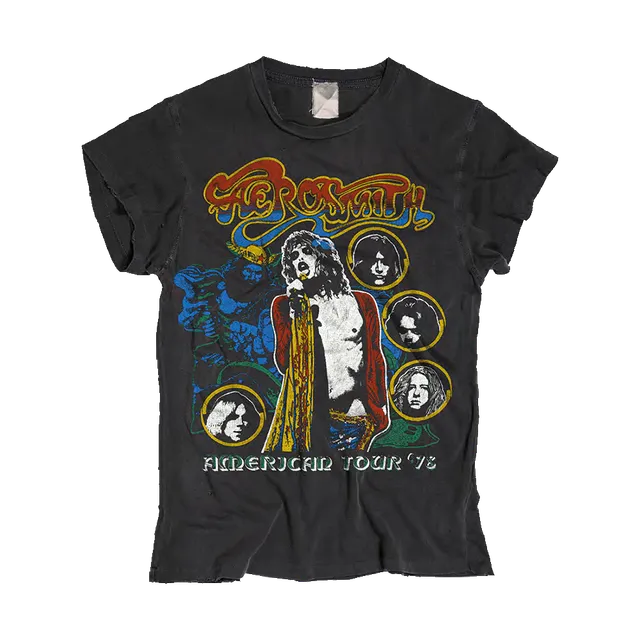 Aerosmith American Tour 78 t-shirt cotone USA