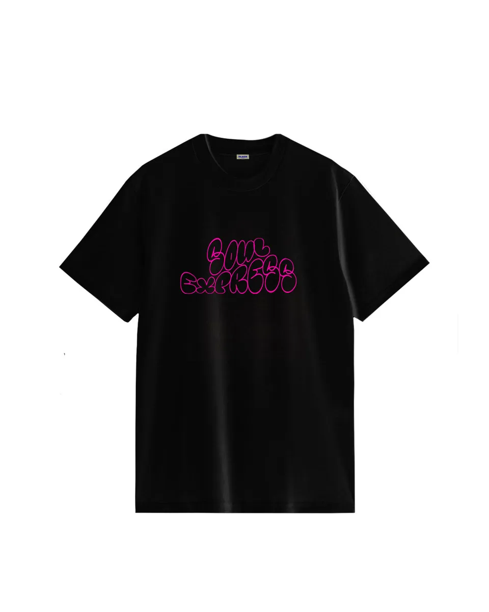 Soul Express Nuvola Baby t-shirt nera cotone