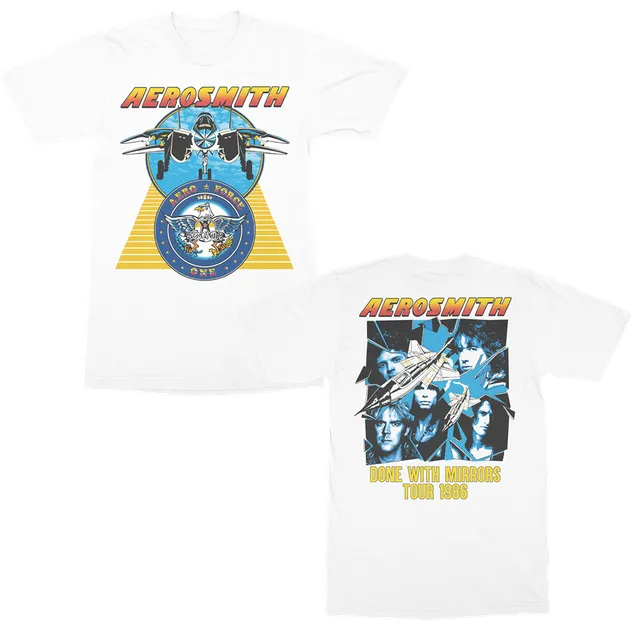 Aerosmith Done With Mirrors Tour 1986 t-shirt bianca