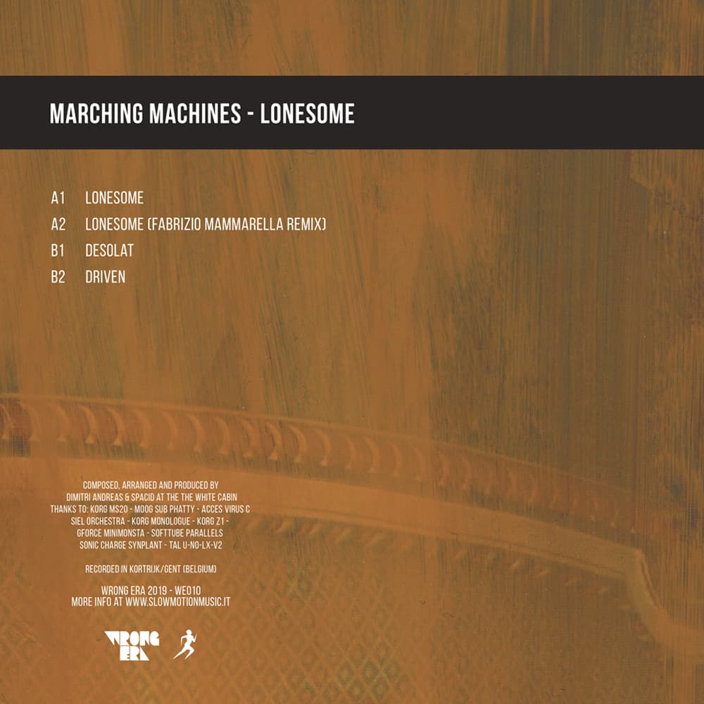 Wrong Era Marching Machines Lonesome vinile 12" WE010 dark electro
