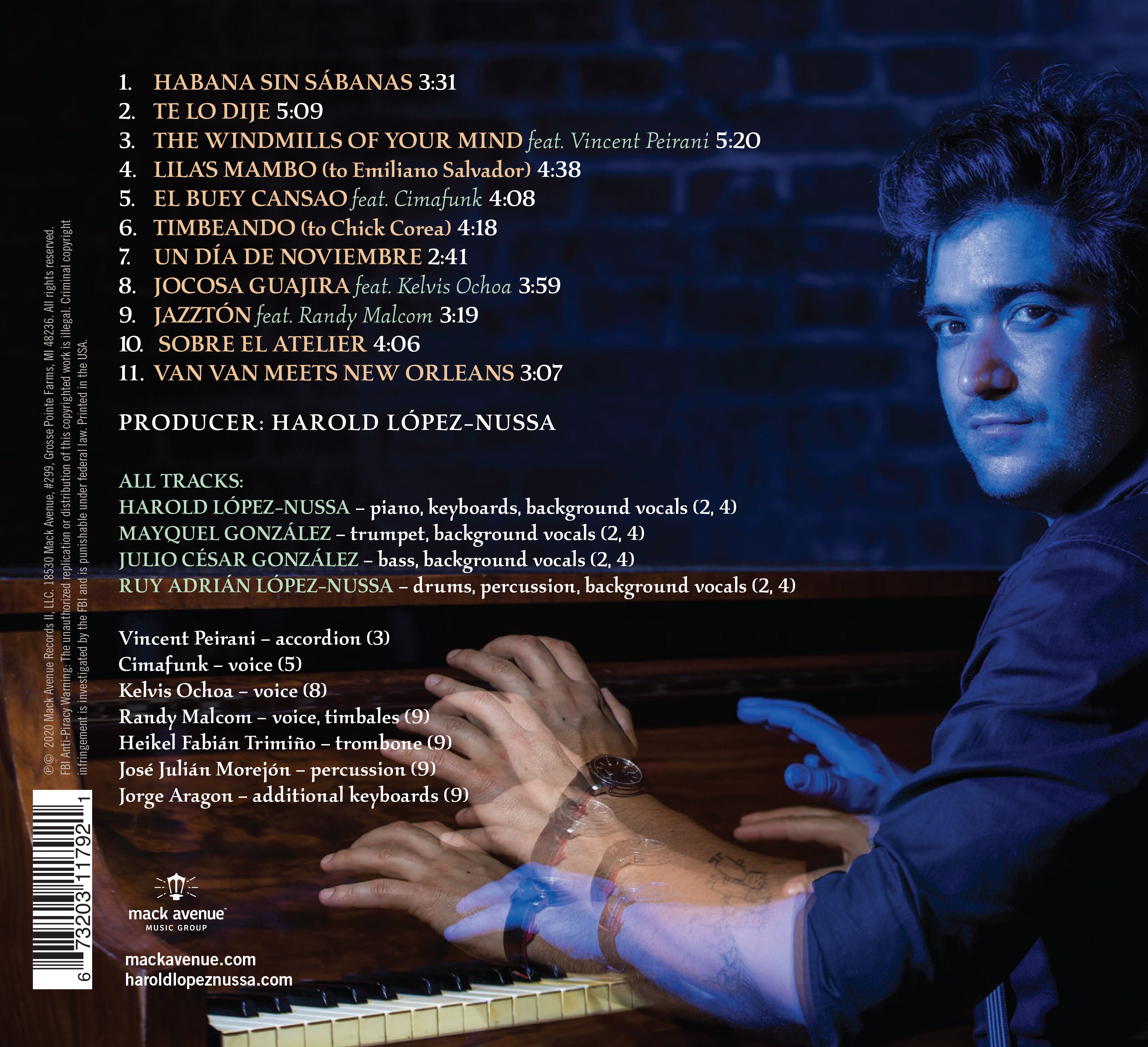 Mack Avenue Harold López-Nussa Te Lo Dije CD piano