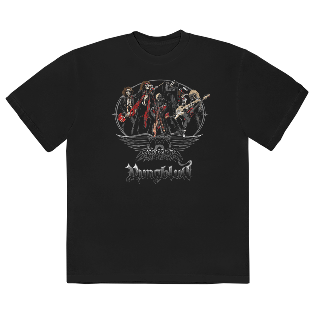 Aerosmith One More Time Skeleton maglietta nera cotone