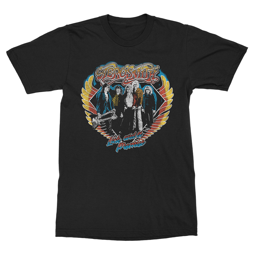 Aerosmith Lick And A Promise t-shirt nera L cotone