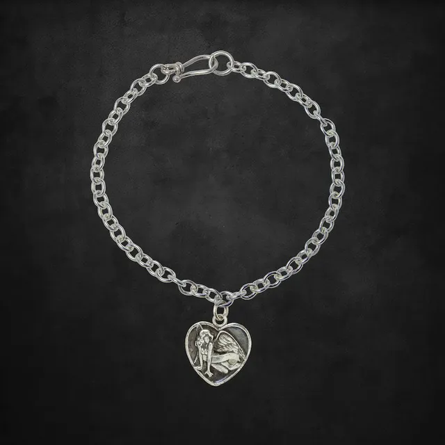 Aerosmith Angel Heart bracciale argento 7 pollici