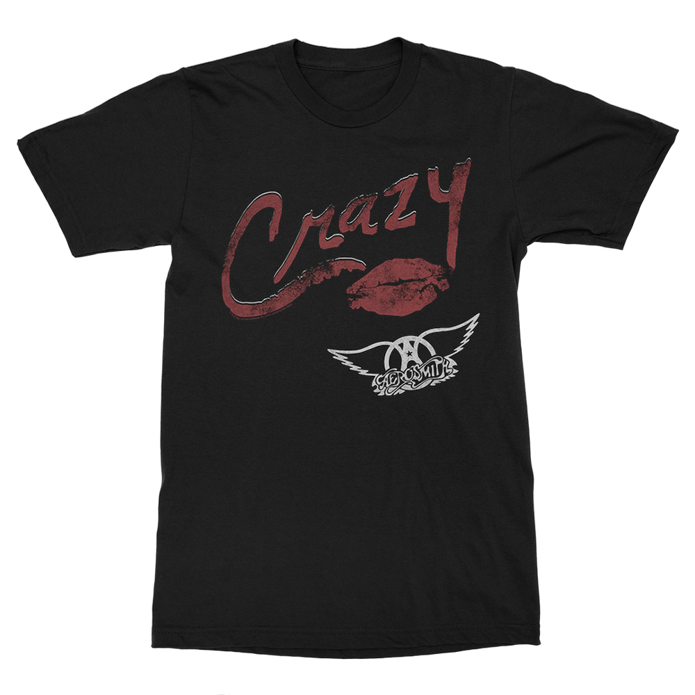 Aerosmith Crazy Maglietta Nera Unisex Cotone