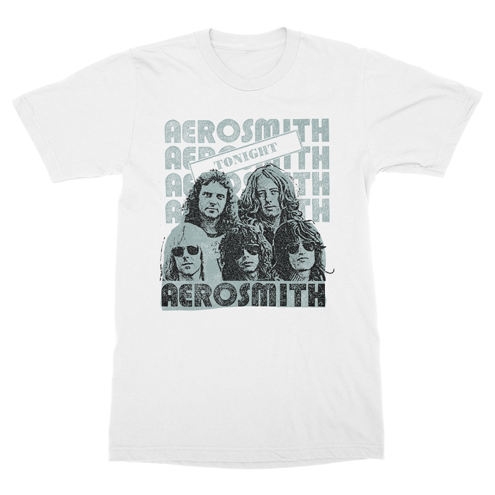 Aerosmith Tonight t-shirt bianca cotone