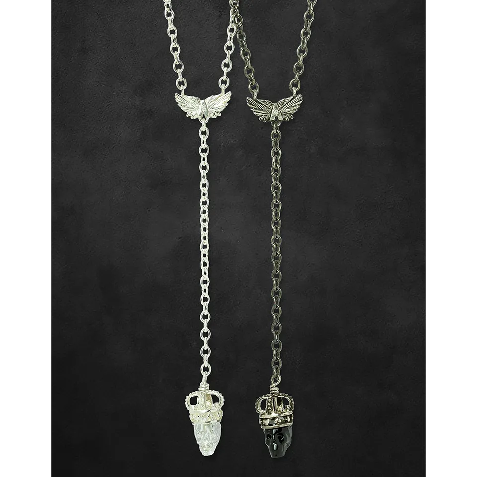 Aerosmith Deuces Are Wild collana argento teschio