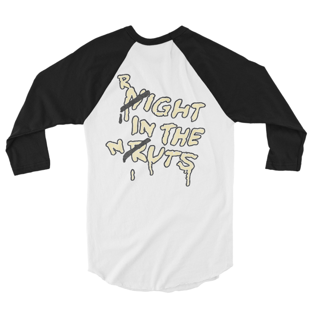 Aerosmith Right In The Raglan maglietta maniche 3/4 cotone
