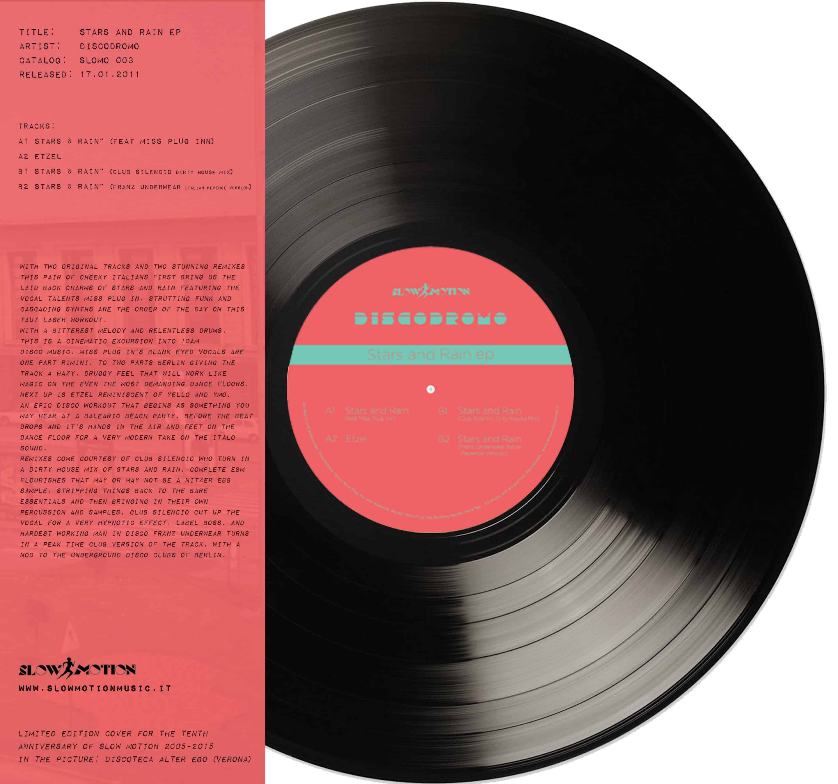 Discodromo Slow Motion Stars and Rain vinile 12" 2011