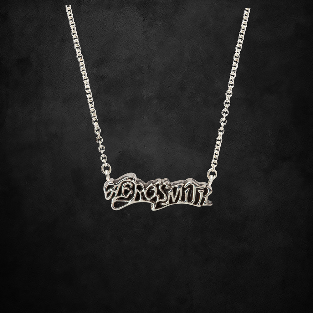 Aerosmith 1975 Logo collana argento sterling