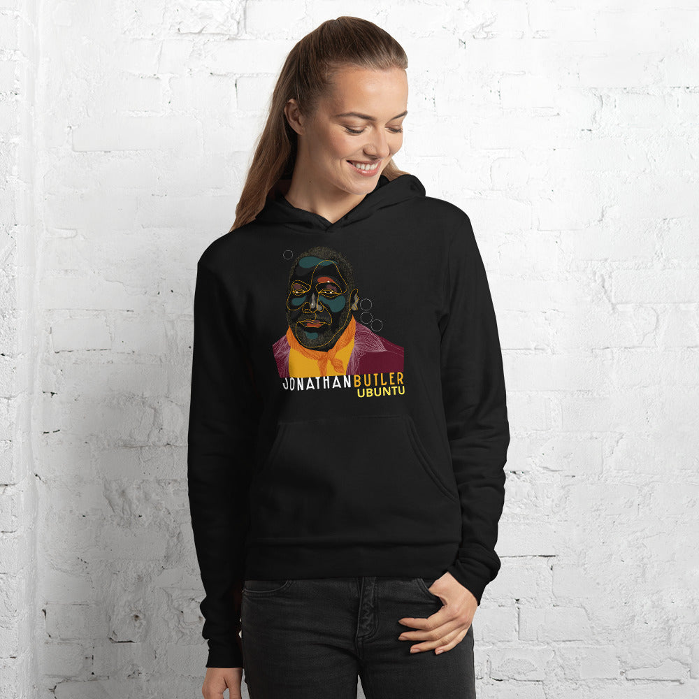 Jonathan Butler Ubuntu felpa cappuccio unisex nera