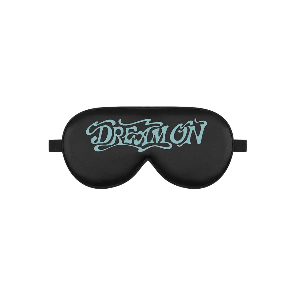 Aerosmith Dream On mascherina notte nera raso