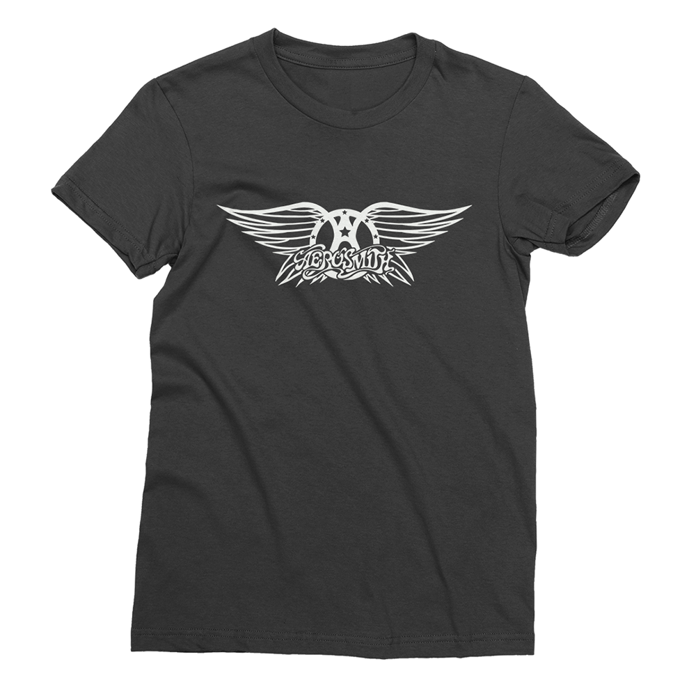 Aerosmith 50th Logo Vintage T-Shirt maglietta nera cotone