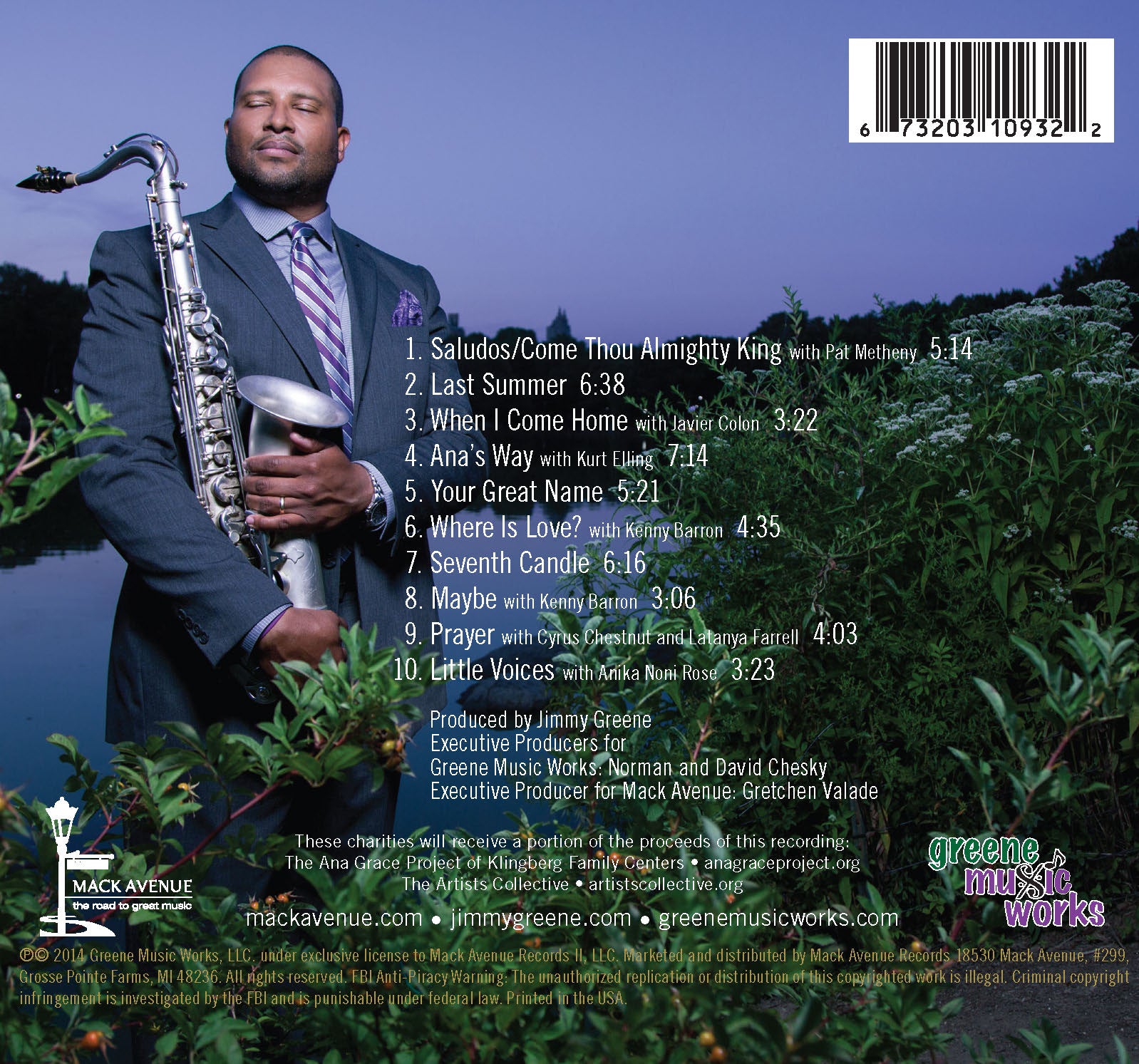 Jimmy Greene Beautiful Life CD jazz sax