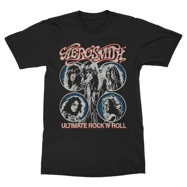 Aerosmith Ultimate Rock N Roll maglietta nera vintage