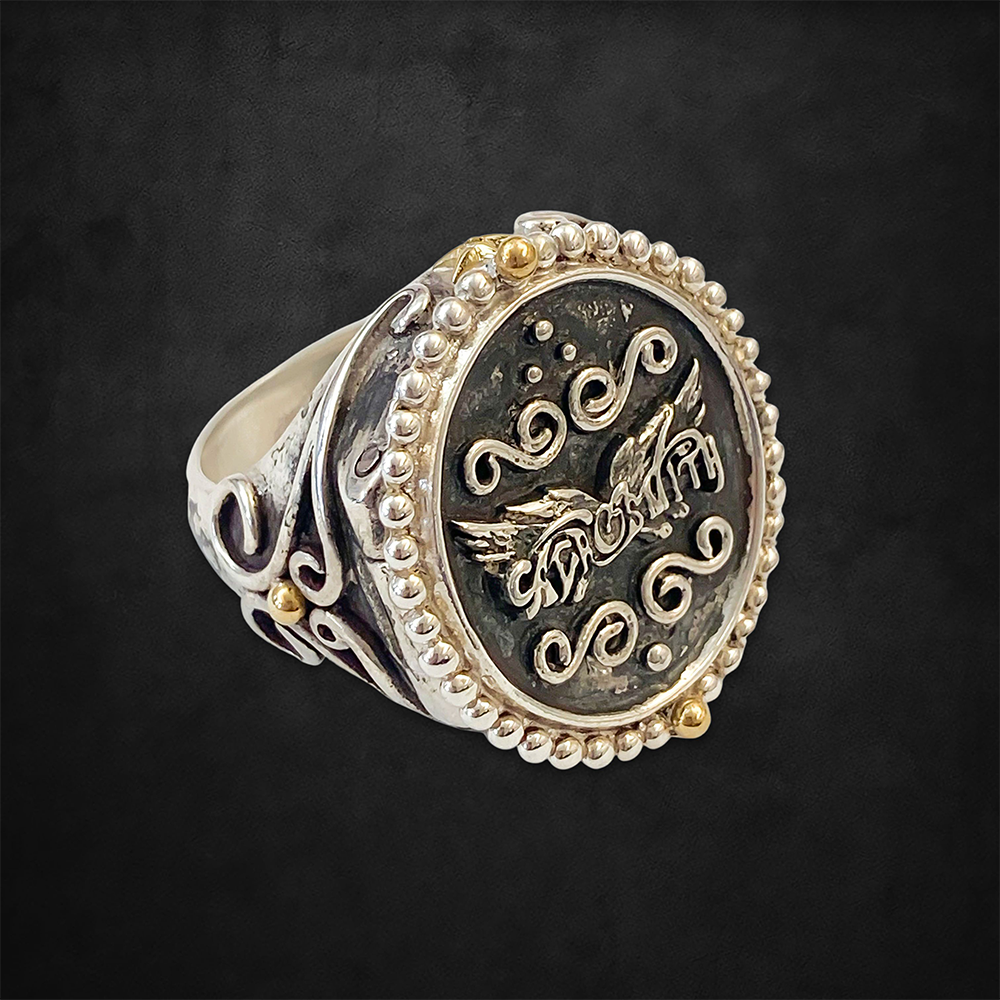Aerosmith Sin City anello argento finitura lucida