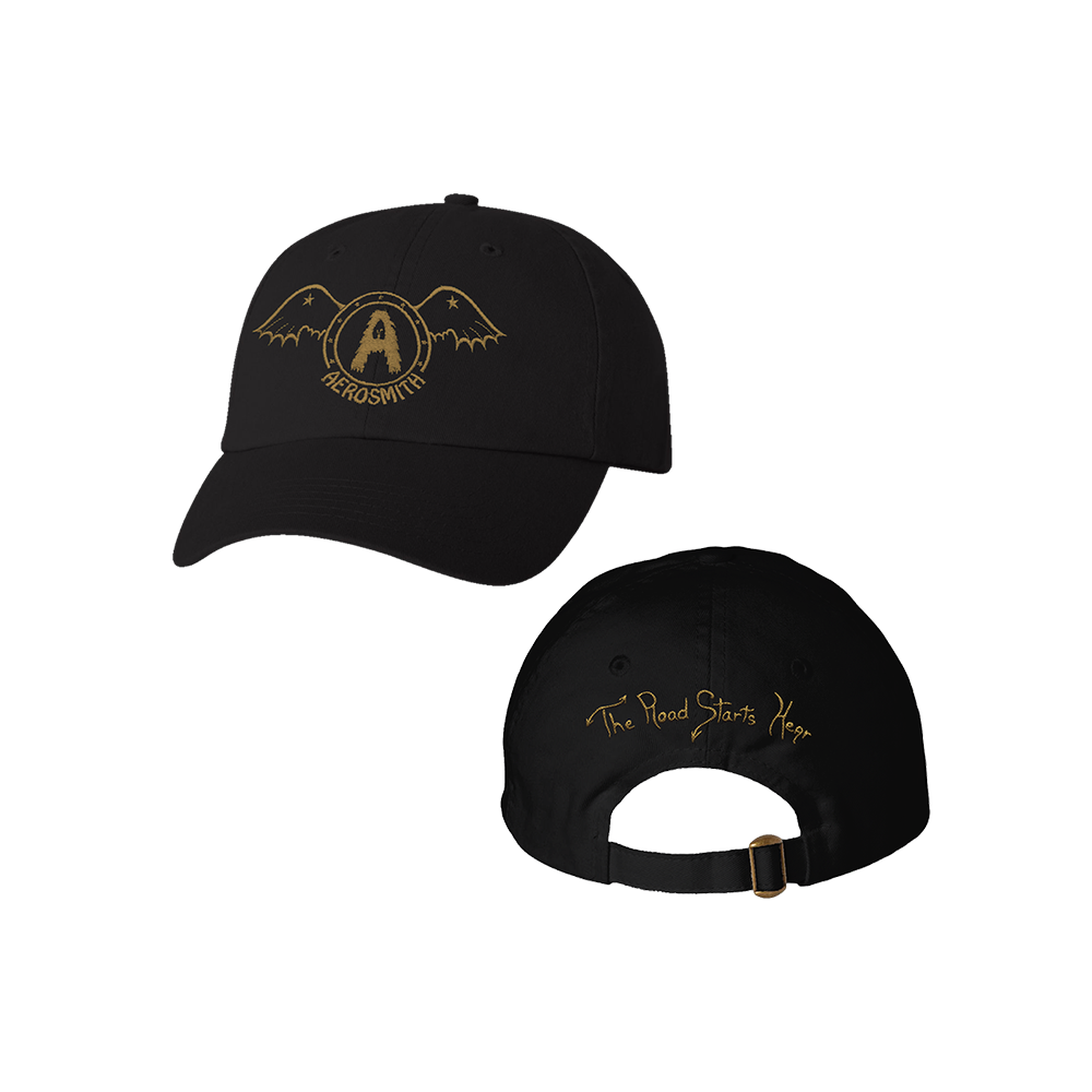 Aerosmith Road Starts Hear cappellino nero