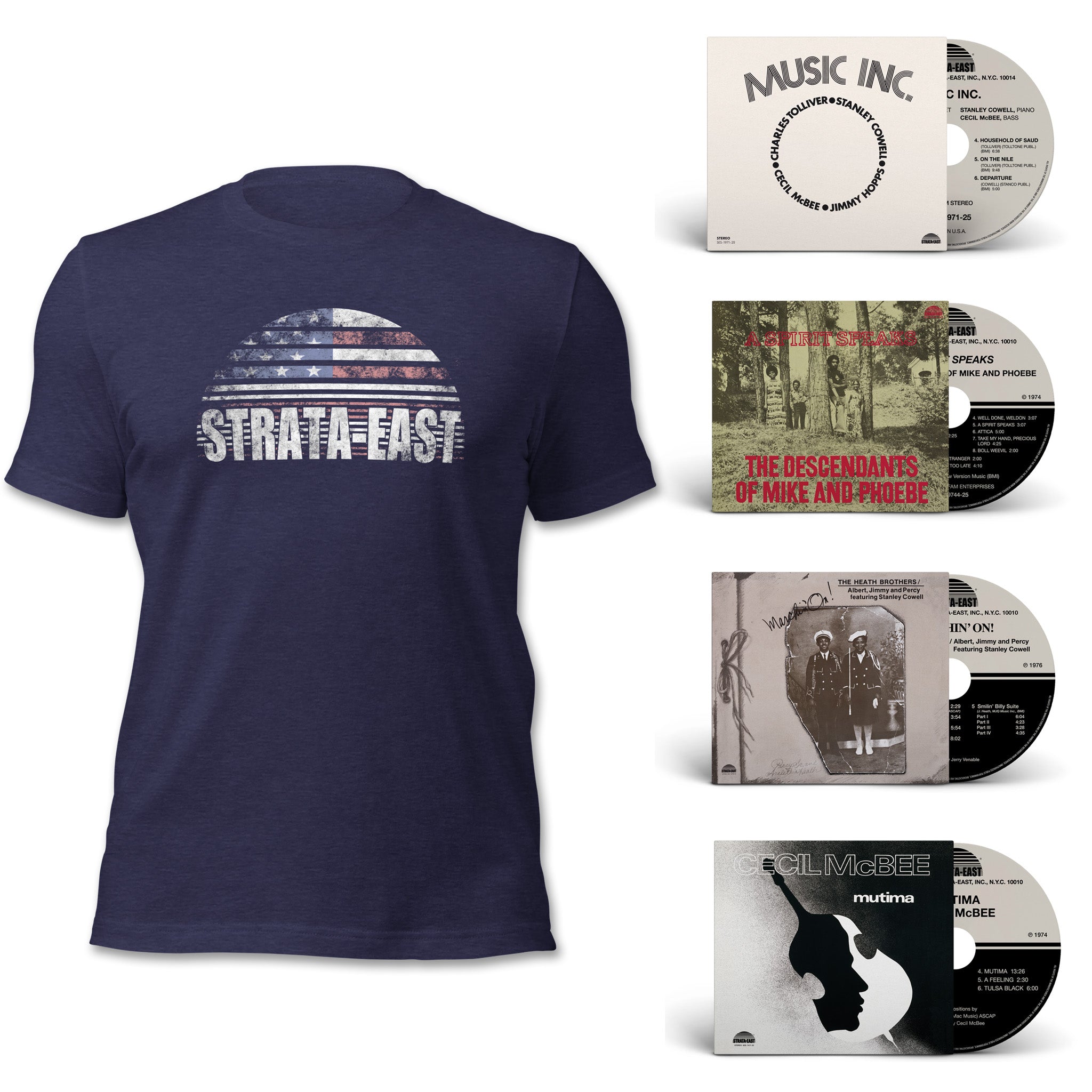 Strata-East Fan Bundle 2 4 CD + T-Shirt Flag