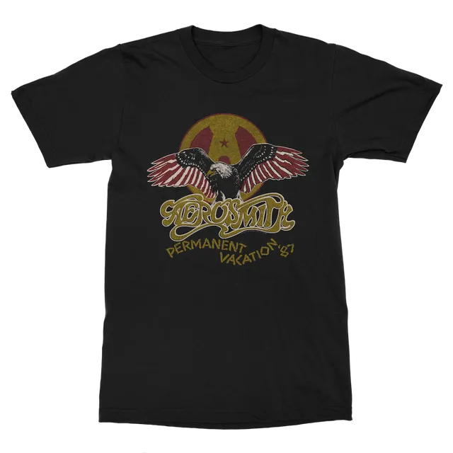 Aerosmith Permanent Vacation 87 t-shirt nera