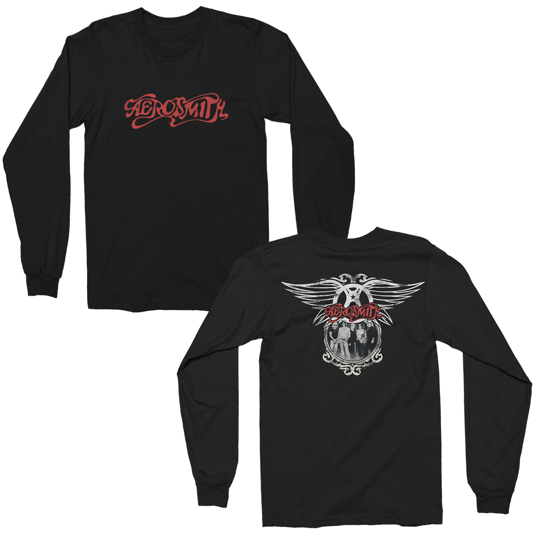 Aerosmith Fly Away maglia manica lunga nera