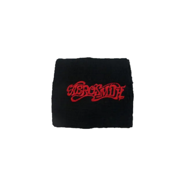 Aerosmith Logo fascia polso spugna nera
