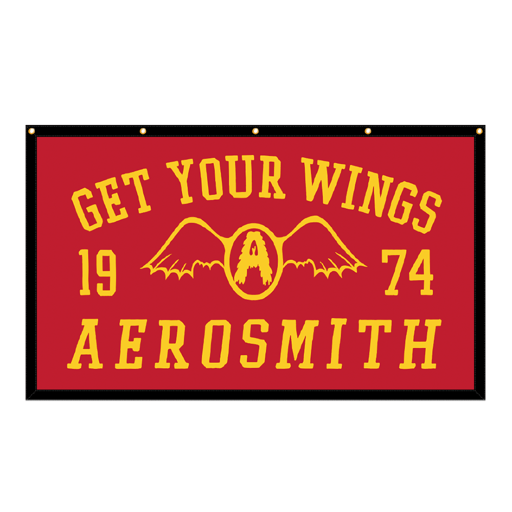 Aerosmith Get Your Wings stendardo in feltro 36x60