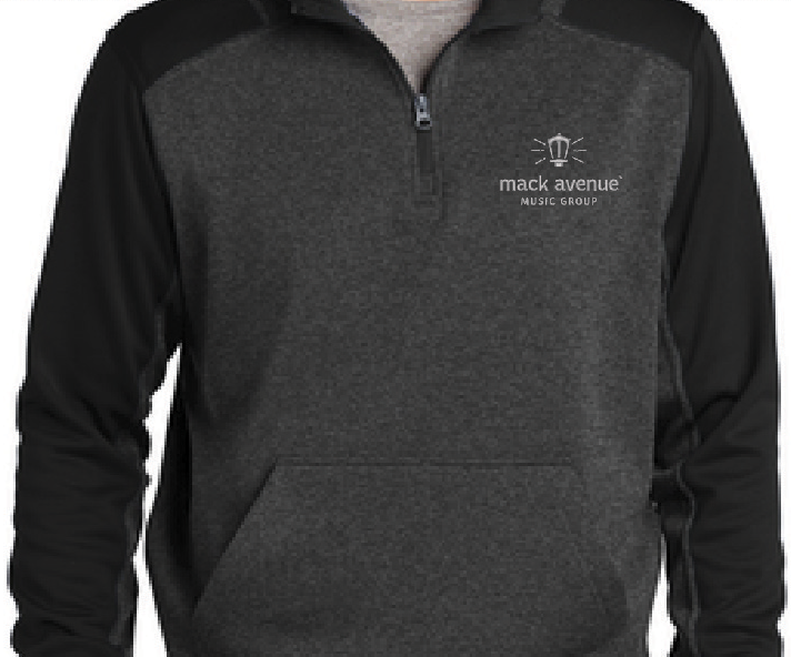 Mack Avenue Felpa Pile 1/4 Zip grigia Detroit Jazz