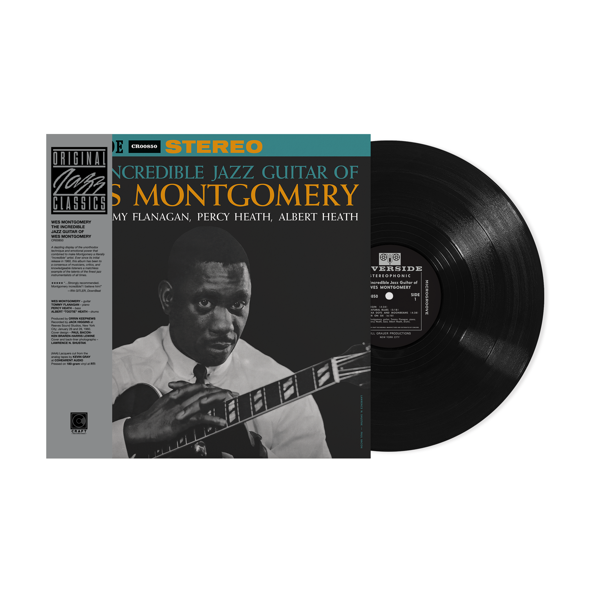 Original Jazz Classics Wes Montgomery Incredible Jazz Guitar vinile 180g
