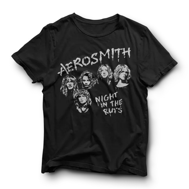 Aerosmith Night In The Ruts maglietta nera tracklist