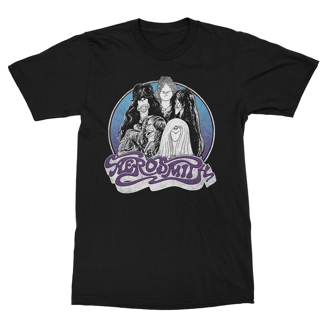 Aerosmith Checkmate maglietta nera unisex vintage