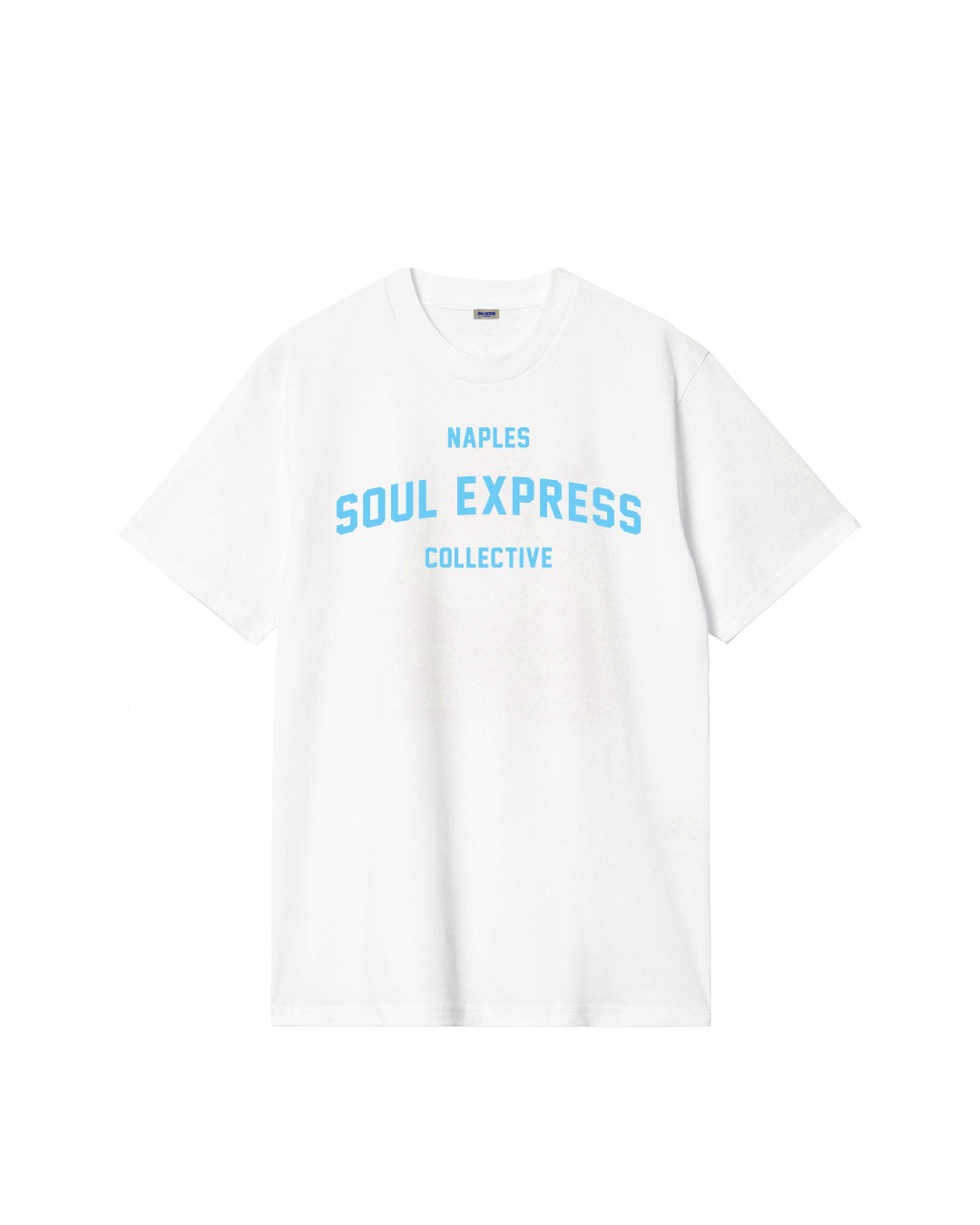Soul Express Records College t-shirt blu navy cotone